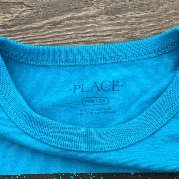 Children's Place BUNDLE (4) Boy's Medium 7/8 Shark/Dino/Basketball Graphic Tees - Picture 9 of 13